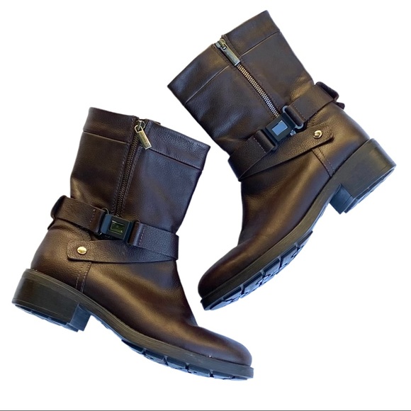 Aquatalia Shoes - 🔥HP🔥Aquatalia by Marvin K Sami Weatherproof Leather Moto Boot Size 9